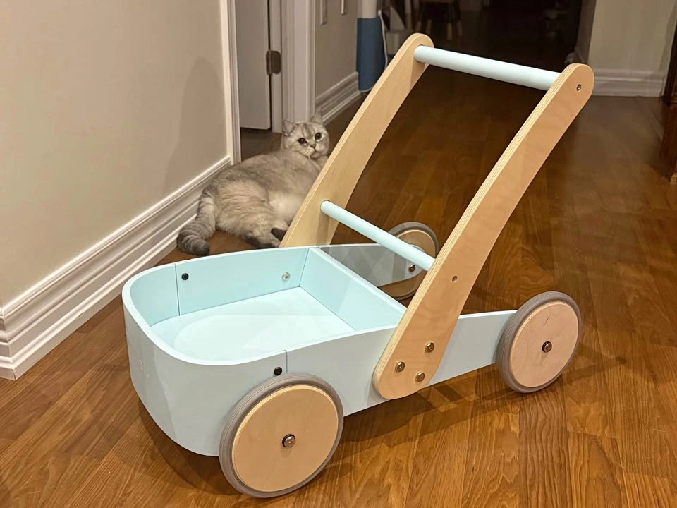 Coco Village wooden push cart walker