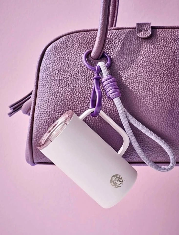 Starbucks Korea 2026 Miniature Tumbler Keychain Purple
