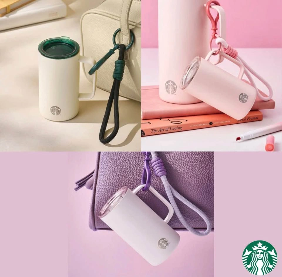 Starbucks Korea 2026 Miniature Tumbler Keychain Purple - photo 2