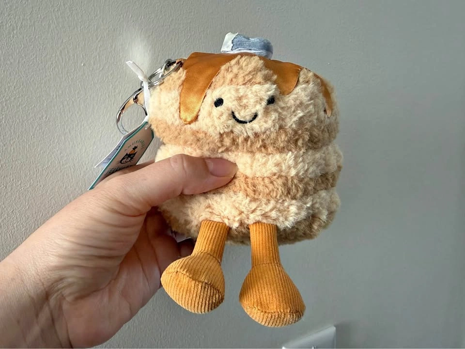 Jellycat Fran Pancake Keychain bag charm BNWT