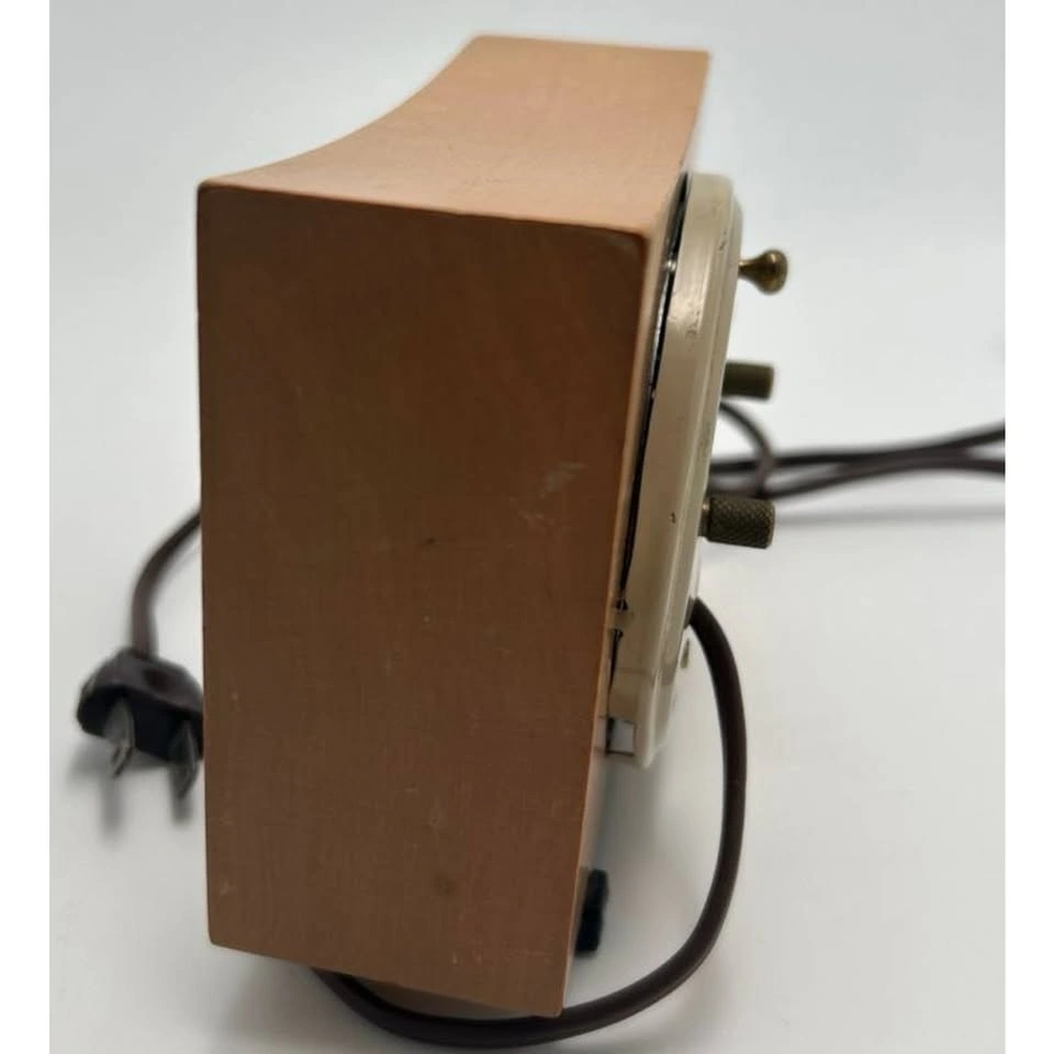 Vintage Mid Century Westclox Wood Electric Alarm Clock - photo 3