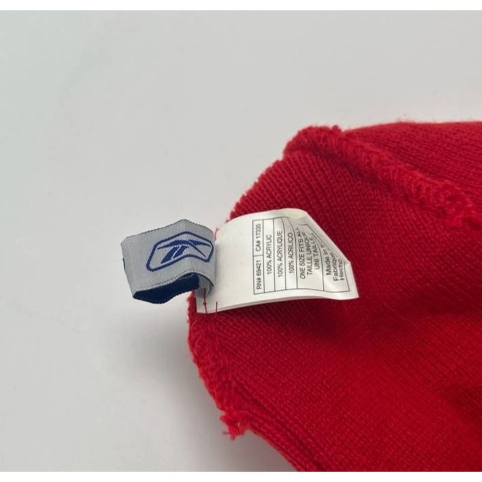 Vintage Reebok Sportsnet Hockey Central Beanie Red Knit Hat NWT - photo 4