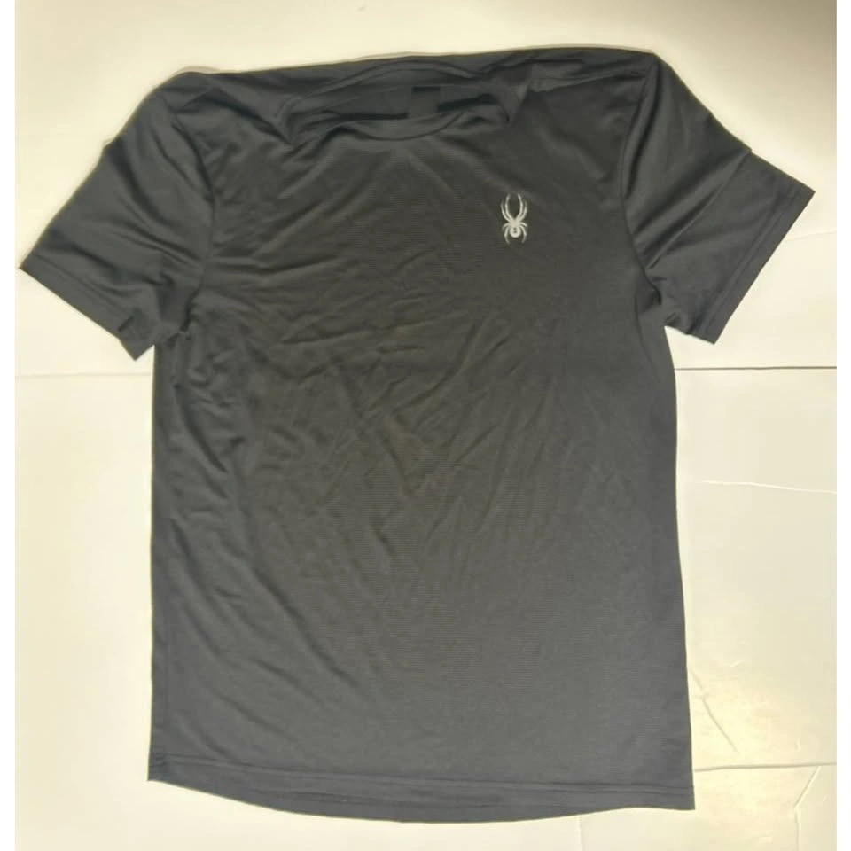 Spyder Active Sport Mens S Black Charcoal ProWEB T-Shirt