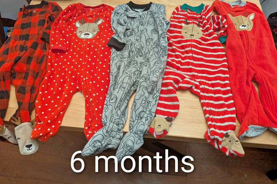 Christmas sleepers, 3-6m, 6m 9m