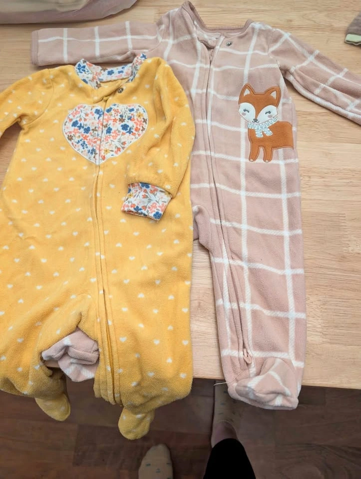 6month fleece & terry sleepers