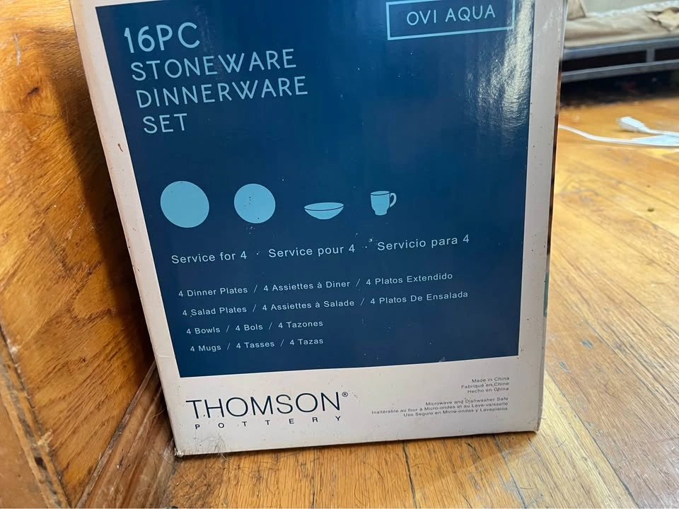 NEW Thomson Pottery 16-Piece Stoneware Dinnerware Set - photo 2