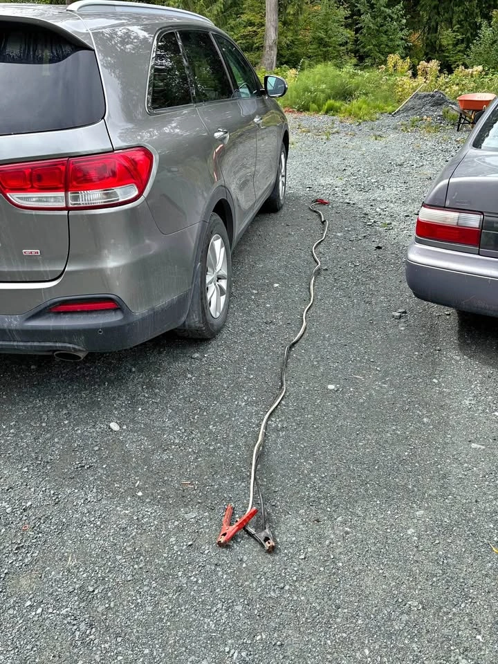 Extra long, extra heavy duty jumper cables