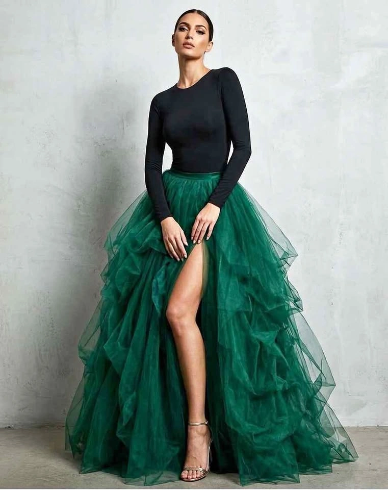 Brand New Emerald Green Tulle Skirt (Fits XL / 2XL)