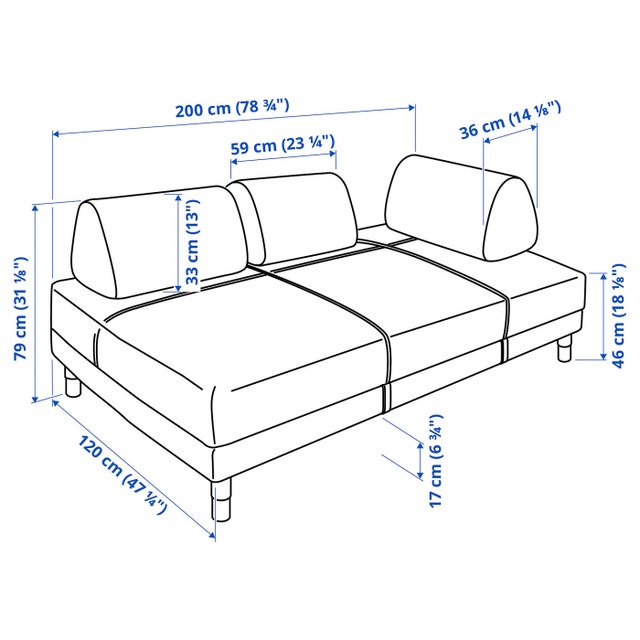 IKEA FLOTTEBO Sofa Bed - photo 5