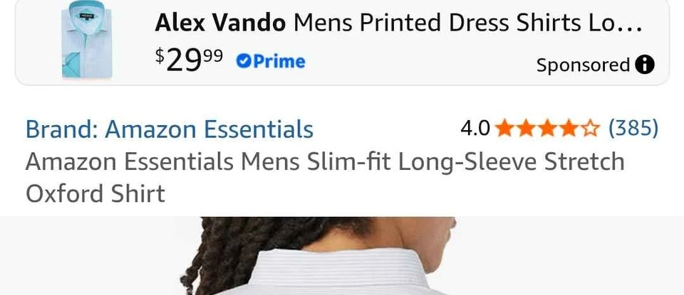 NWT Men's Amazon Essentials Long-Sleeve Oxford/Flannel Shirt - S - photo 4
