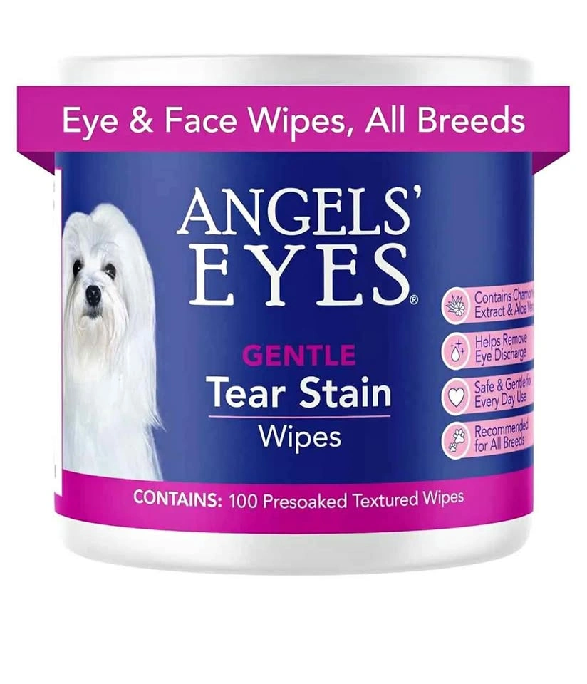 Tear Stain & Pet Eye Wipes for All Dogs & Cats