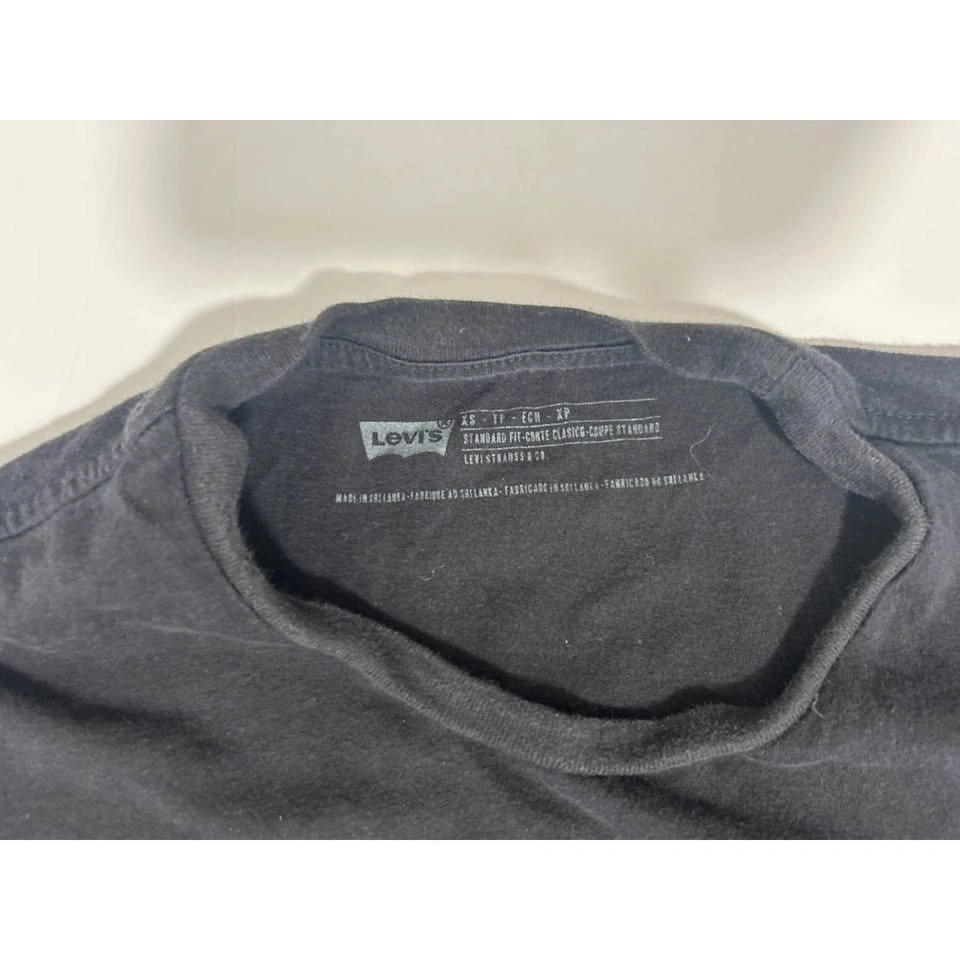 Levi's Red Tab Batwing Logo T-Shirt Unisex XS Black - photo 2