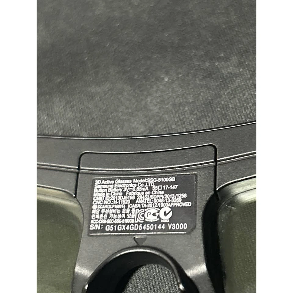 Samsung SSG-5100GB 3D Active Glasses Battery Operated - photo 2