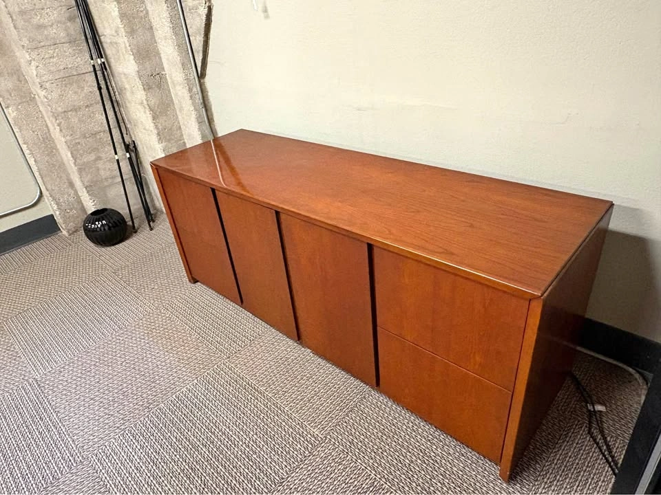 Mid-Century Modern Kimball Cherry Credenza / Sideboard