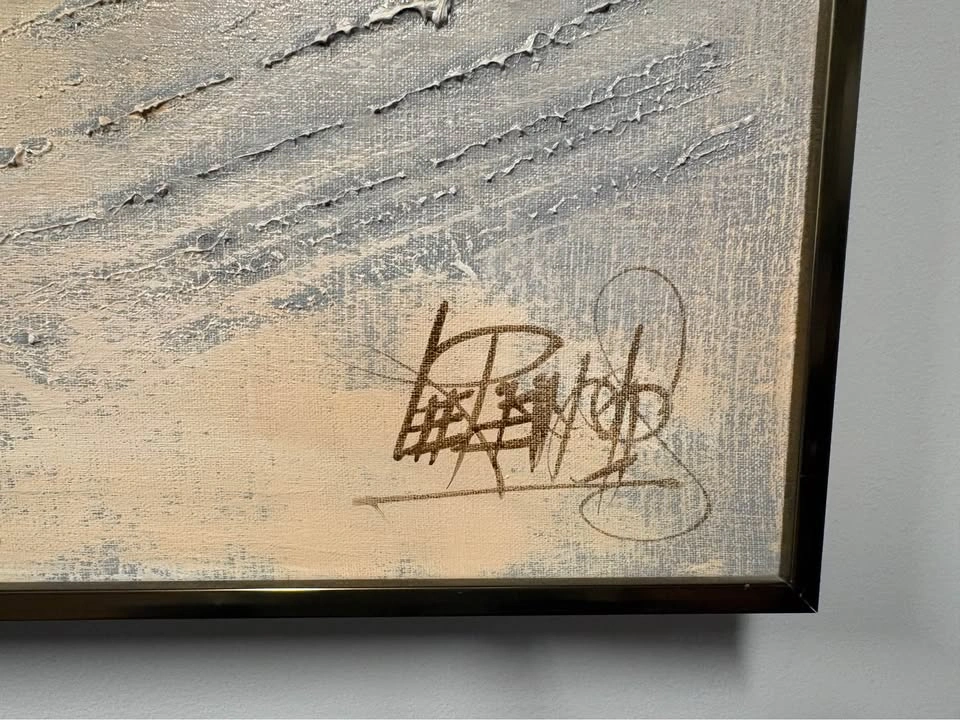 Vintage Mid-Century Lee Reynolds Abstract Painting - photo 3
