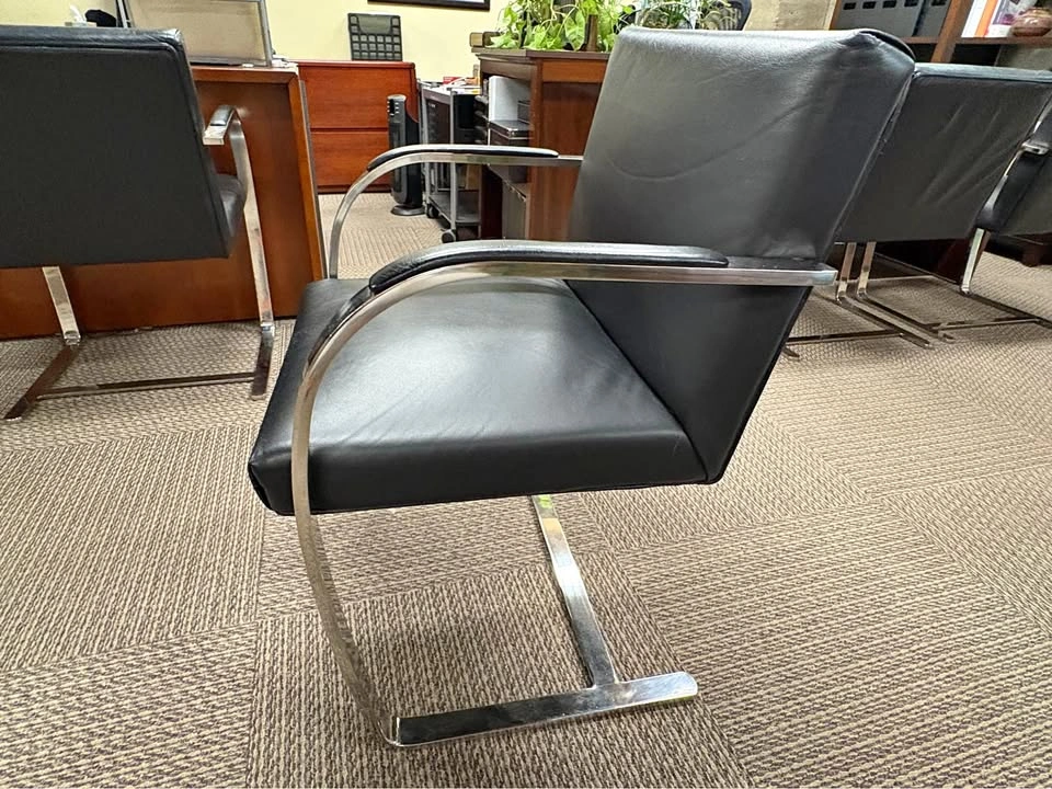 6 Classic Brno Flat Bar Chairs by Ludwig Mies van der Rohe