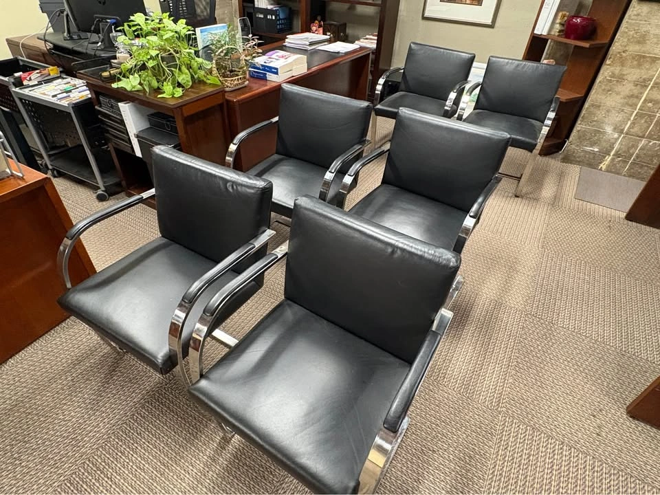 6 Classic Brno Flat Bar Chairs by Ludwig Mies van der Rohe - photo 2