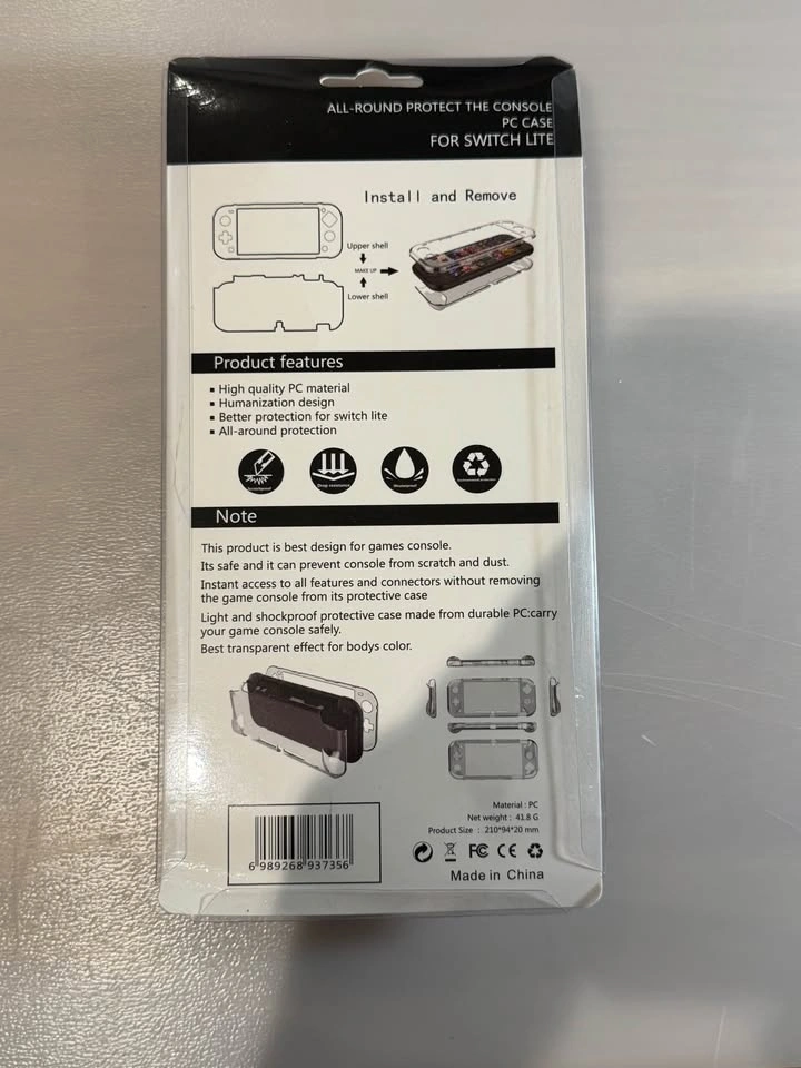 New Nintendo Switch Lite Clear Case - photo 3