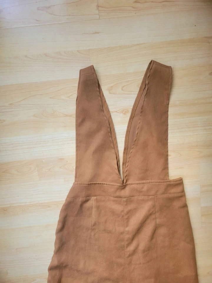 Camel Wide-Leg Jumpsuit Overalls - photo 3
