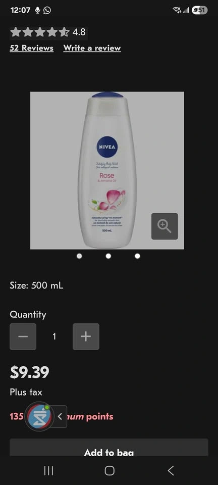 Nivea Indulging Body Wash Rose & Almond Oil - photo 2