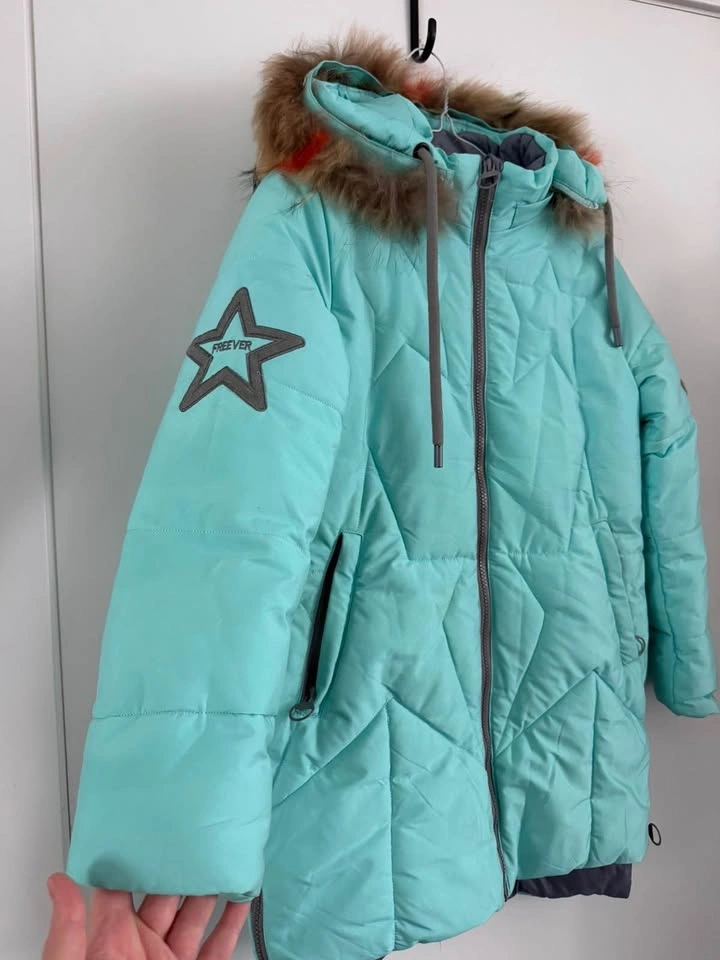 Girls' FREEVER Mint Green Winter Parka / Jacket (Size 146) - photo 2