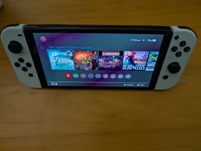 Nintendo Switch OLED Console White with Case - Like New - photo 2