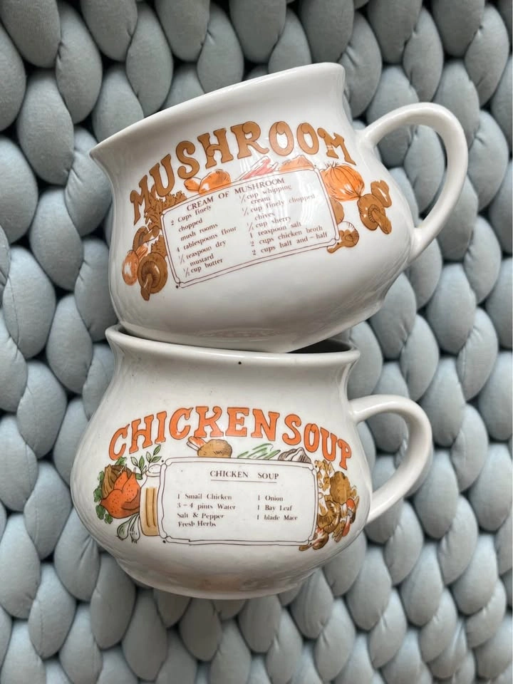 Vintage 1970s MCM Collectible Chicken Soup Cup/Bowl Ceramic - photo 3