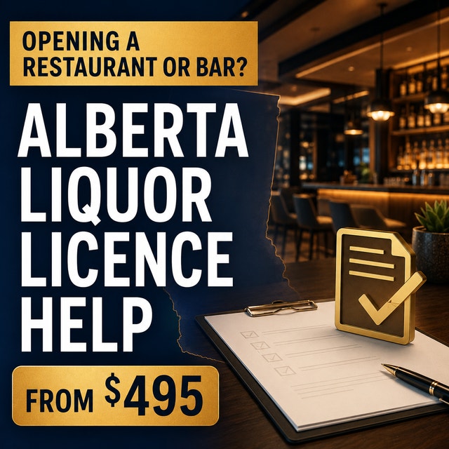 Opening a Restaurant, Bar or Liquor Store? Alberta Licence Help