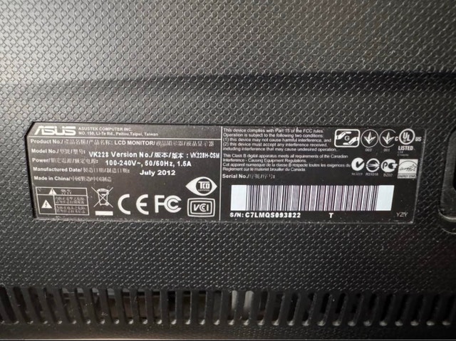 asus 21.5” monitor - photo 3