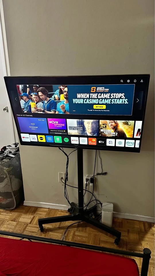 LG 43” 4k Smart TV with Floor Stand