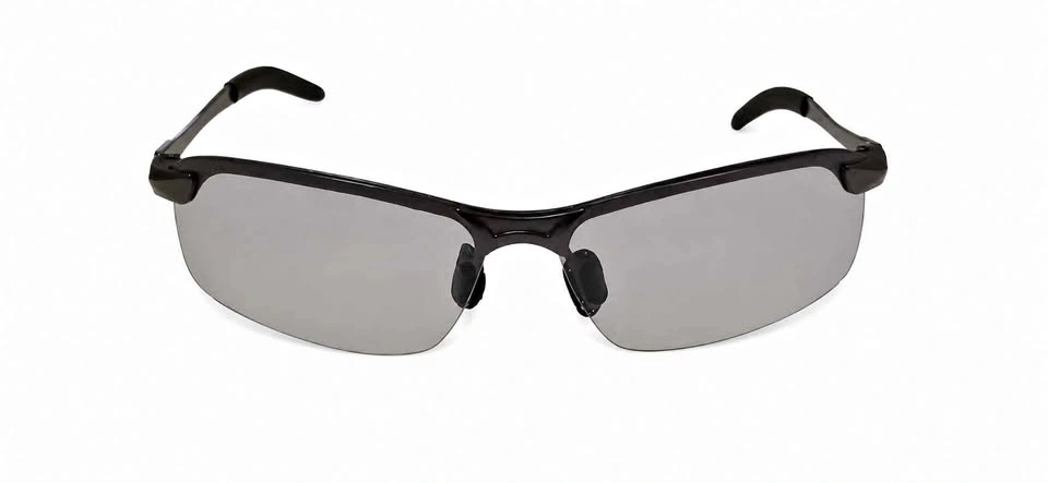 Dark Semi-Rimless Rectangular Glasses