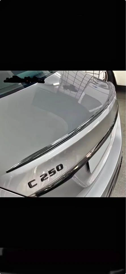 Mercedes trunk spoiler black