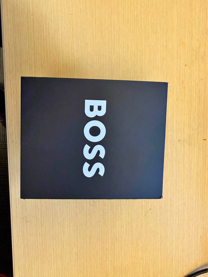Hugo Boss Watch blue face brown leather strap
