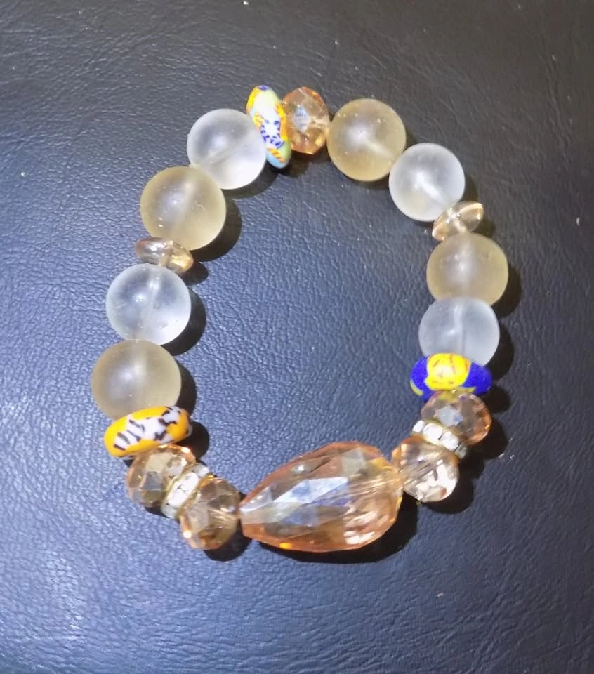 African Glass Beads - Bracelet