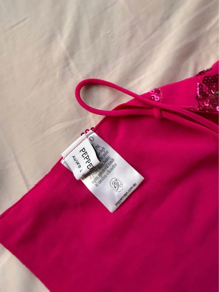 Peppermayo Kamilla Sequin Cami Top in Fuschia - photo 4