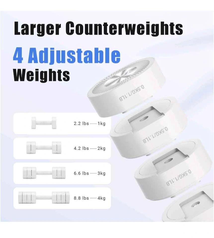 MERACH 4-in-1 Adjustable Dumbbells, 8.8 lb Set of 2 - photo 2