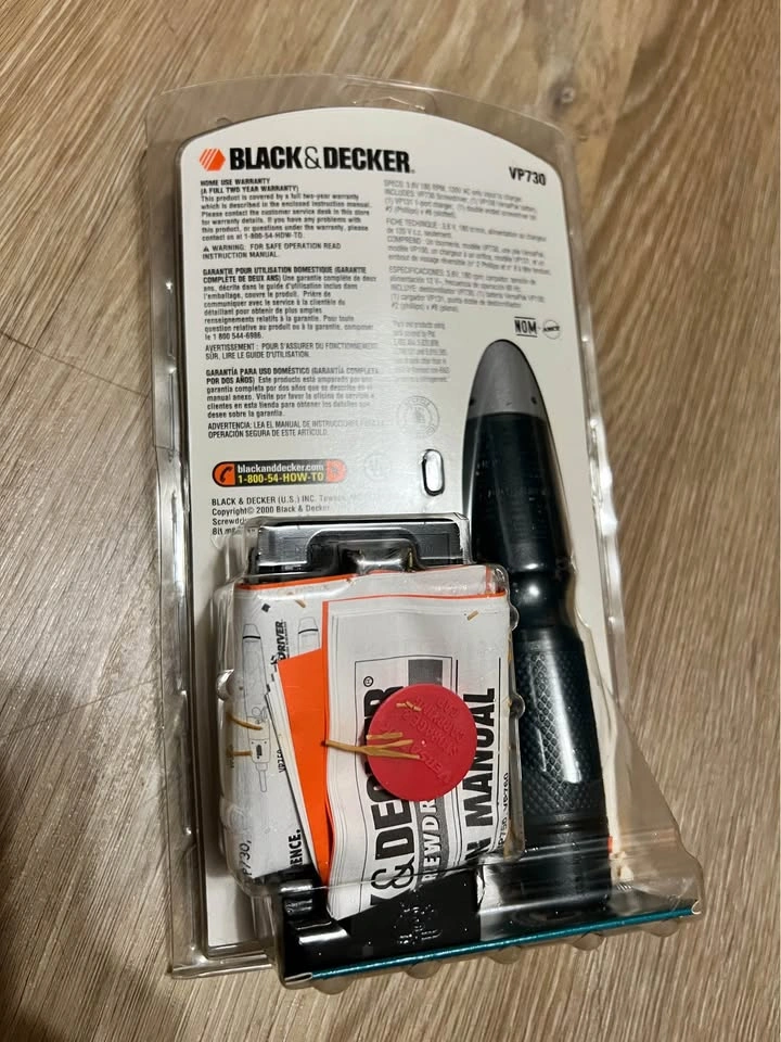 Black & Decker VP730 3.6V Cordless Screwdriver - photo 2
