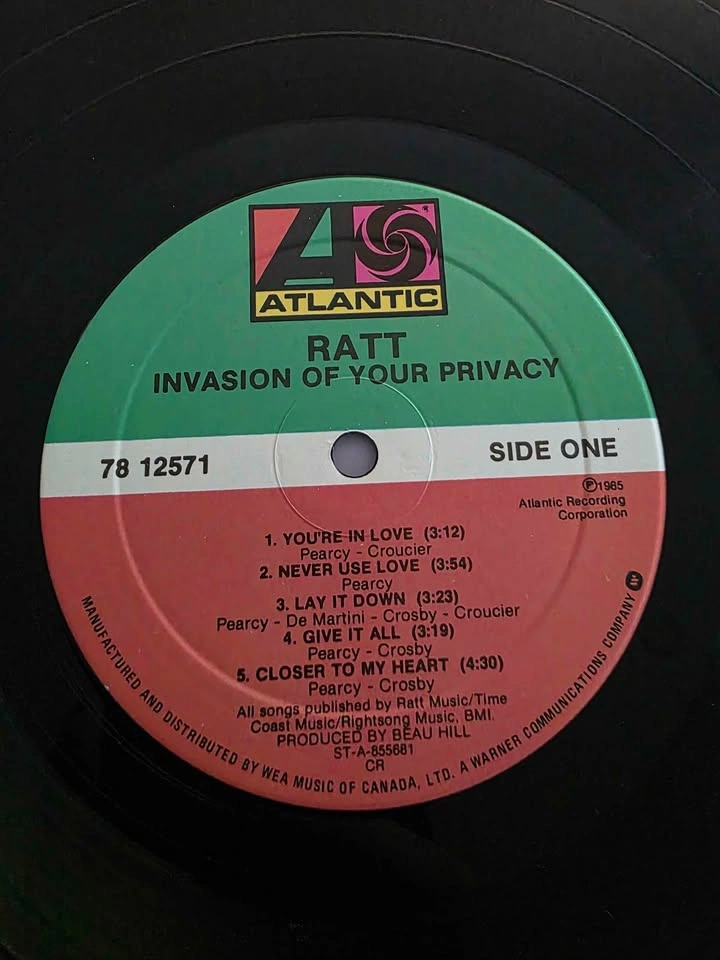 RATT Vinyl Record - photo 4