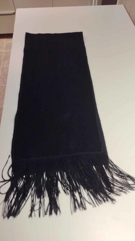 Beautiful Black 100percent Alpaca Scarf - photo 2