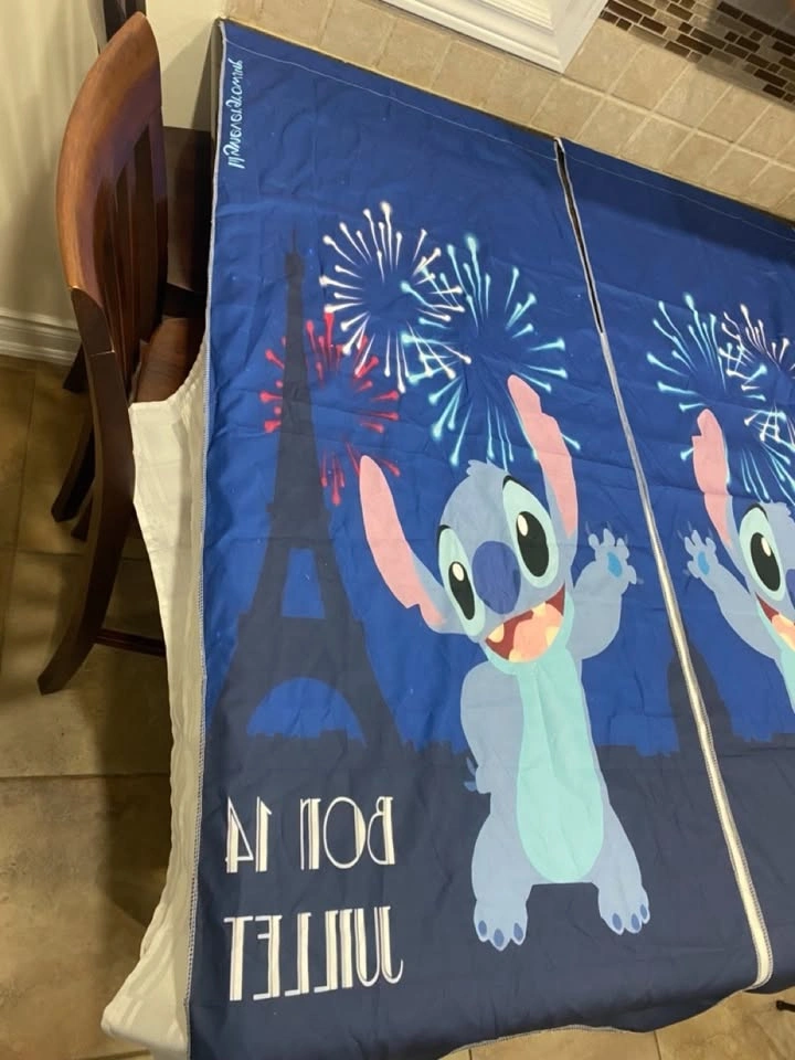 Disney Lilo & Stitch Kids Room Curtains - Paris Eiffel Tower - photo 2