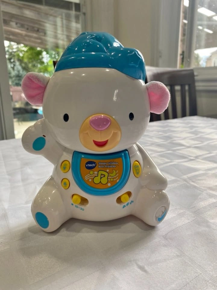 VTech Baby Sleepy Lullabies Bear Projector Crib Toy 8"