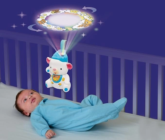 VTech Baby Sleepy Lullabies Bear Projector Crib Toy 8" - photo 5