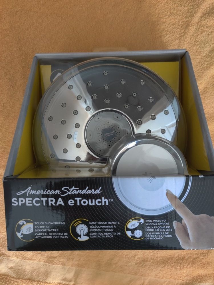 Brand new American Standard SPECTRA eTouch chrome shower head