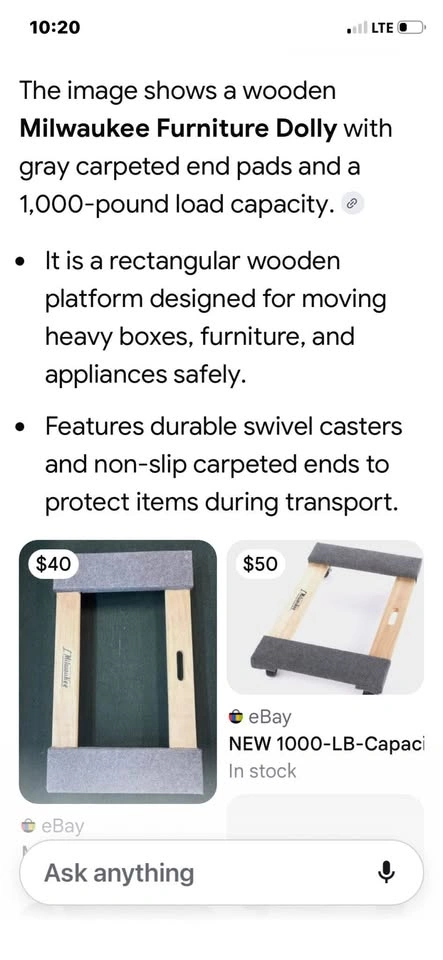Milwaukee Furniture Dolly 18”x30” - photo 2