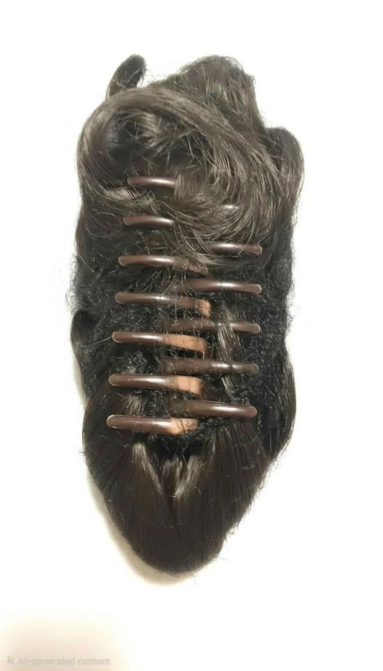 Dark Brown Claw Clip Ponytail Hair Extension - photo 4