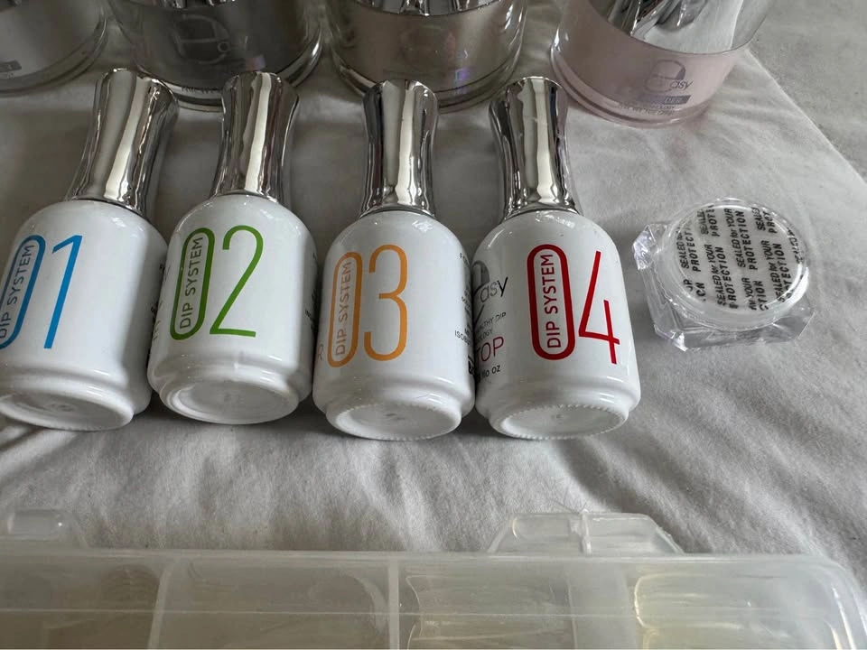 Dip Powder Nails Bundle - French Manicure & Shimmer Colors - photo 2