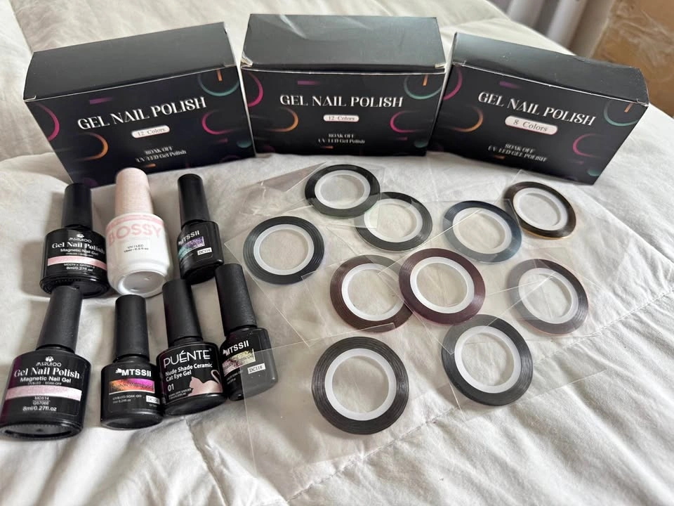 Brand New Gel Nail Colours, CatEye, Translucent, Nail Art