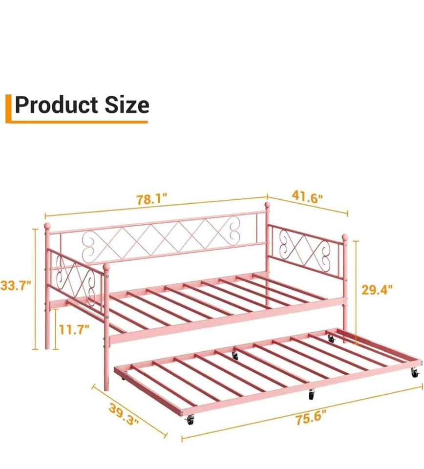 GarveeHome Twin Daybed with Pull-Out Trundle - photo 2