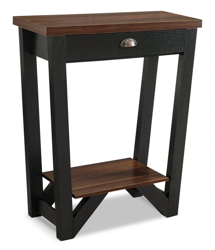 Arika 31” Modern Console Table with Drawer & Shelf – Like New - photo 2
