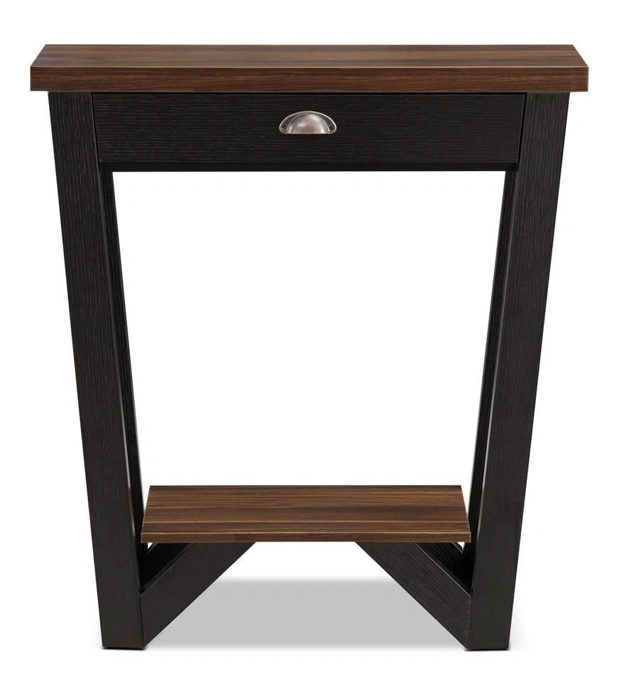 Arika 31” Modern Console Table with Drawer & Shelf – Like New - photo 3